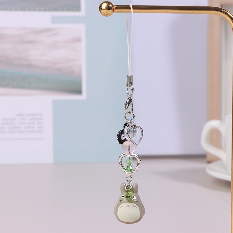 Japanischer Anime Totoro Telefon-Lanyard Kawaii Cartoon Handy-Anhänger Schlüsselanhänger Anti-Verlust-Handy-Gurte Paar Geschenke