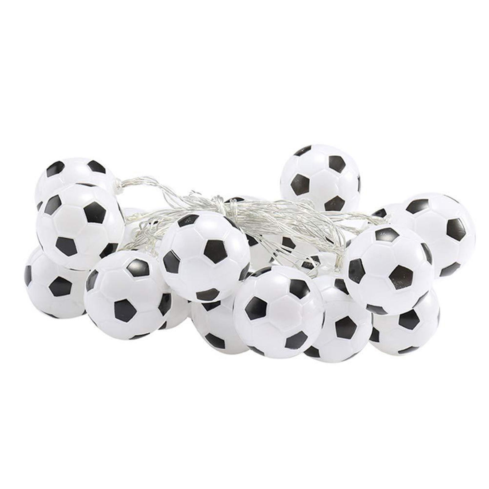 10 LED Fußball String Lichter Indoor Fußball Outdoor Fee Lichter Garten Zubehör Fußball Geformt Warm Light 3m weiß