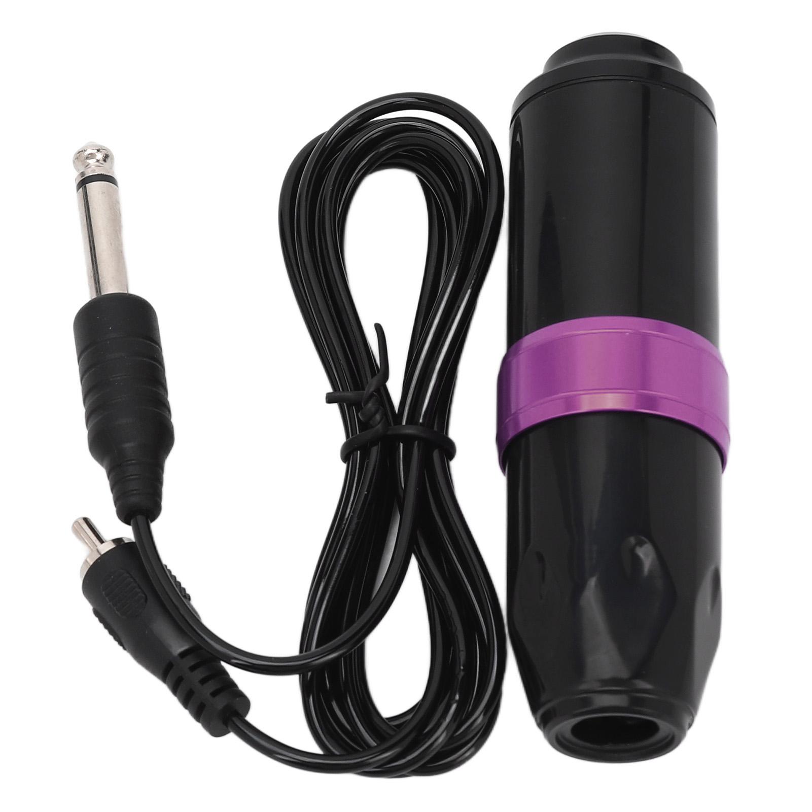 Nadelmodul Rotary Tattoomaschine RCA-Schnittstelle Hub einstellbar 5‑9V Tattoomaschine Schwarz Lila