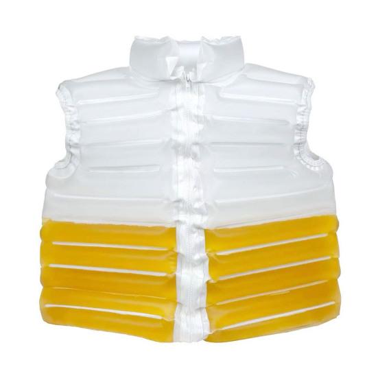 Transparente Bierjacke Mit Bier gefüllte Jacke mit Strohhalm Nachfüllbare Getränke-Pufferjacke Lustiger Bier-Getränke-Pool für Partys Geschenk für Bierliebhaber