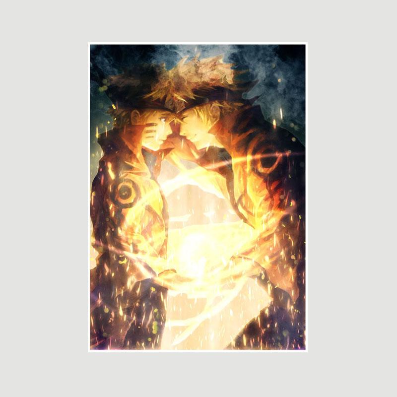 Klassisches Anime Naruto-Poster, weißes Papier, Cartoon-Rollen, Poster und Drucke, Heimdekoration, Wandbild, Raumdekoration, Kunst, Malerei, Fans-Sammlung 30x21cm