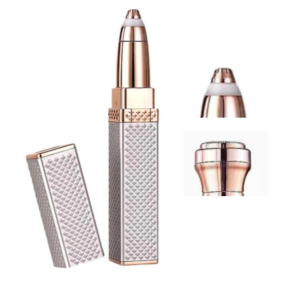 4 in 1 elektrischer Augenbrauenrasierer, Make-up-Werkzeug, schmerzloser Augenbrauen-Epilierer, Mini-Rasierer, Rasierer, Gesichtshaarentferner, Damen-Epilierer, USB wiederaufladbar 2 In 1