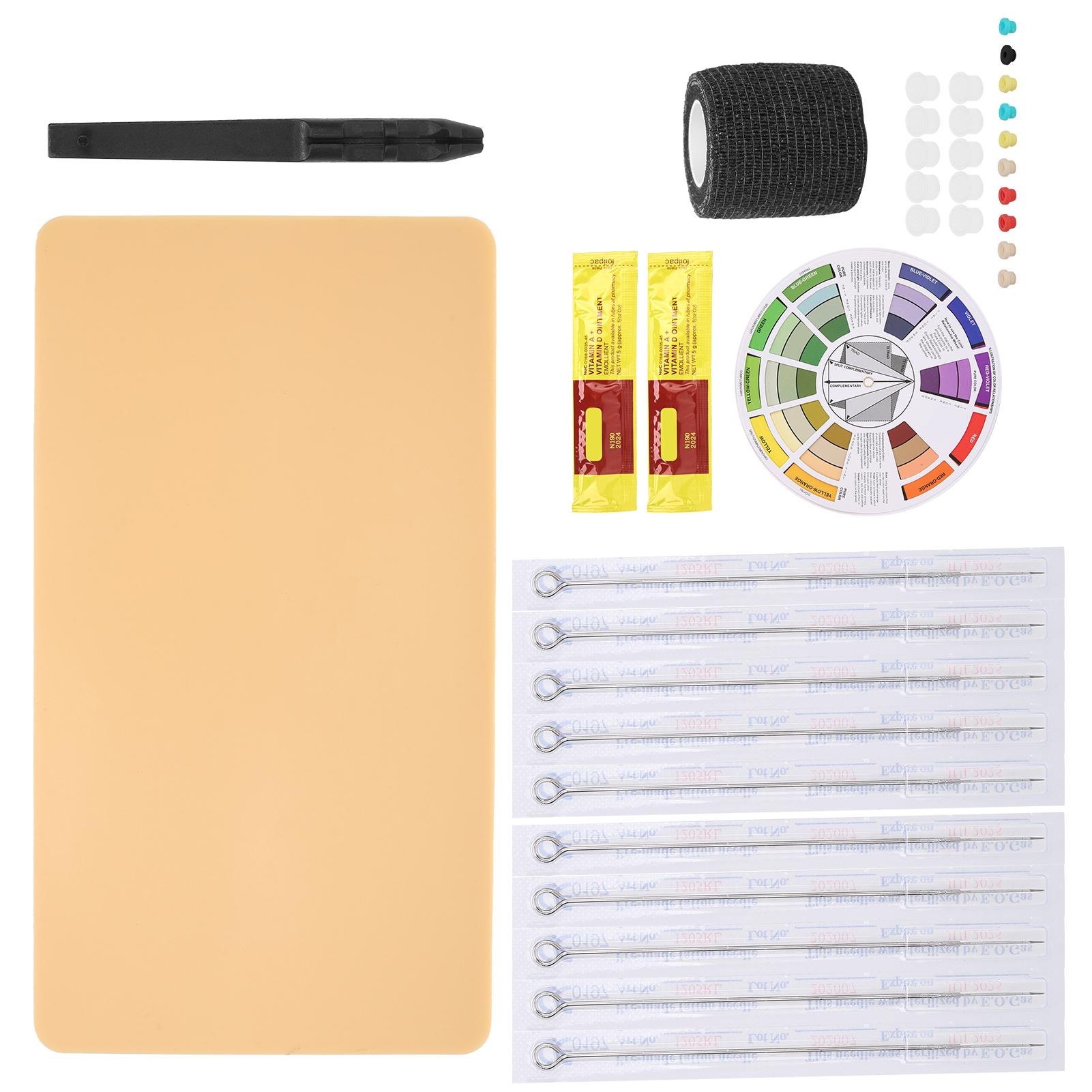 5RL Tattoo-Nadel Übungshaut Tattoo-Handstift Bandage DIY Tattoo-Zubehör-Set