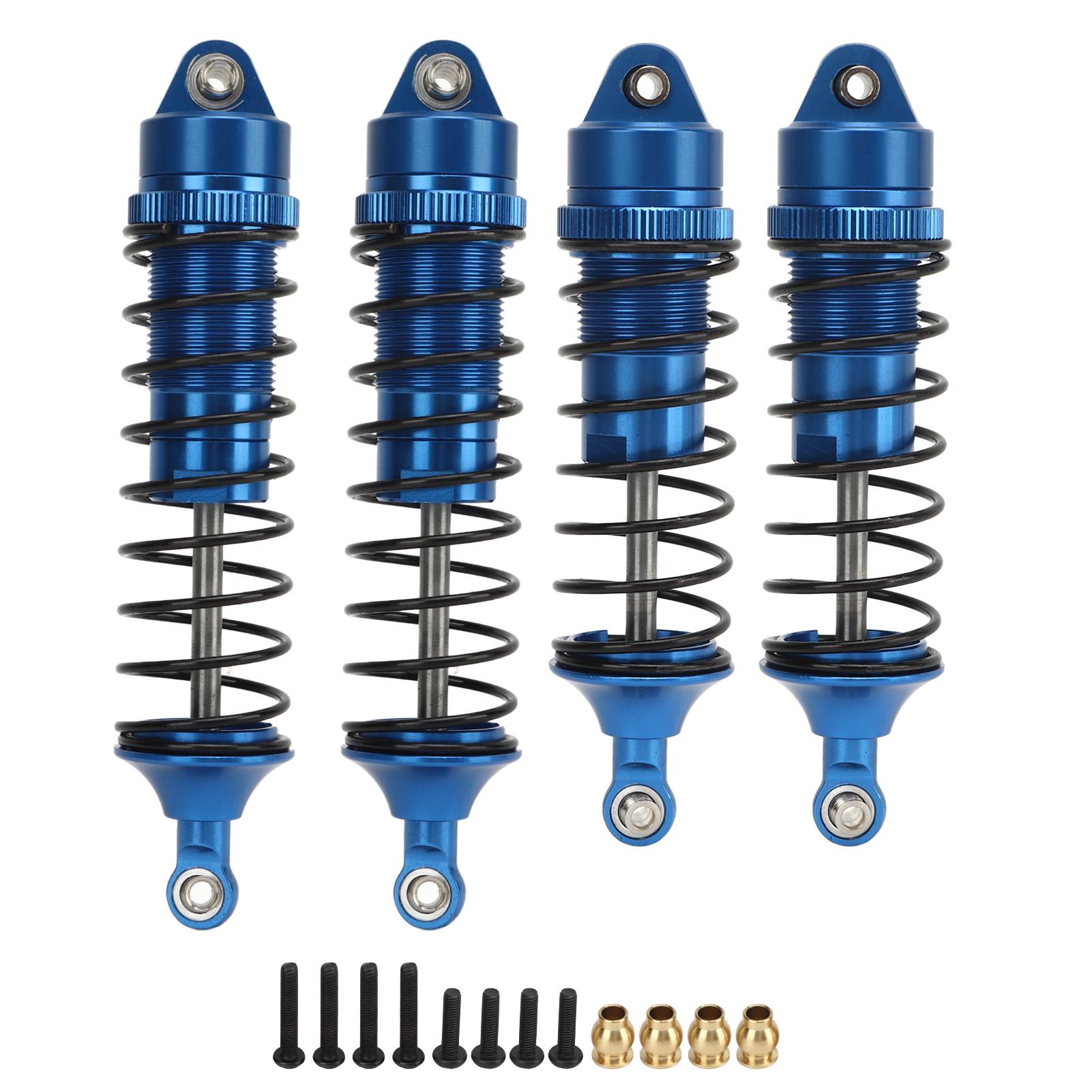 Hinten Vorne RC Auto Stoßdämpfer Aluminiumlegierung Hochfest für Traxxas Slash 4x4 110 Dunkelblau