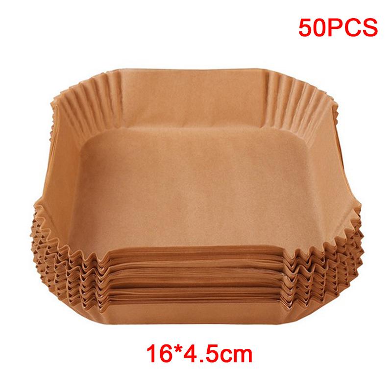 Air Fryer Einweg Backpapier Liner Form Tablett Küche Grill Pergamentpapier 50pcs