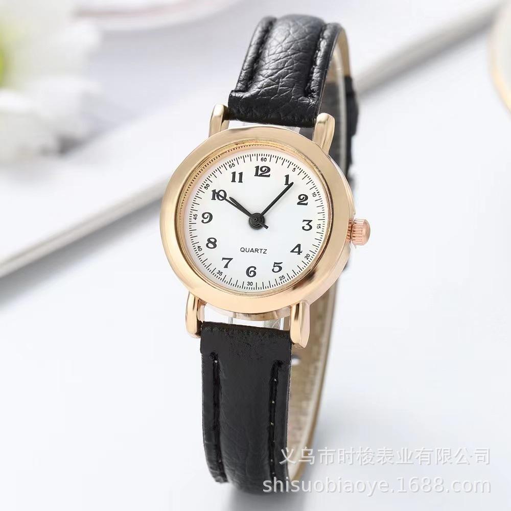 Kleines Zifferblatt Damenuhren Elegante Damen-Quarz-Armbanduhren Mode-Stile Beste Geschenke Uhr für Frau, Freund, Familie goldgelb