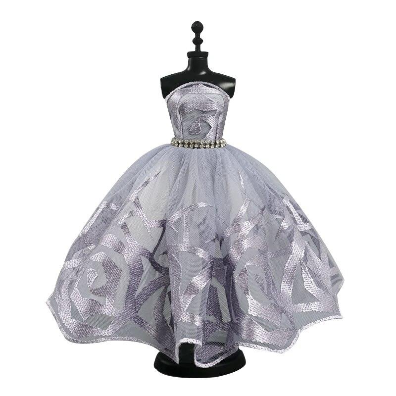 Mode Ballett Kleid Für Barbie Puppe Outfits 1/6 Puppen Zubehör Tanzen Kleidung 3-schicht Rock Strass Party Kleid Kinder spielzeug beige
