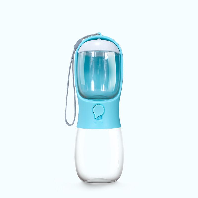 Tragbare Wasserflasche für Hunde, Welpen-Trinkflasche, Reise-Haustiertrinker, auslaufsicherer Hundenapf, Futterbehälter, Hundezubehör S grün