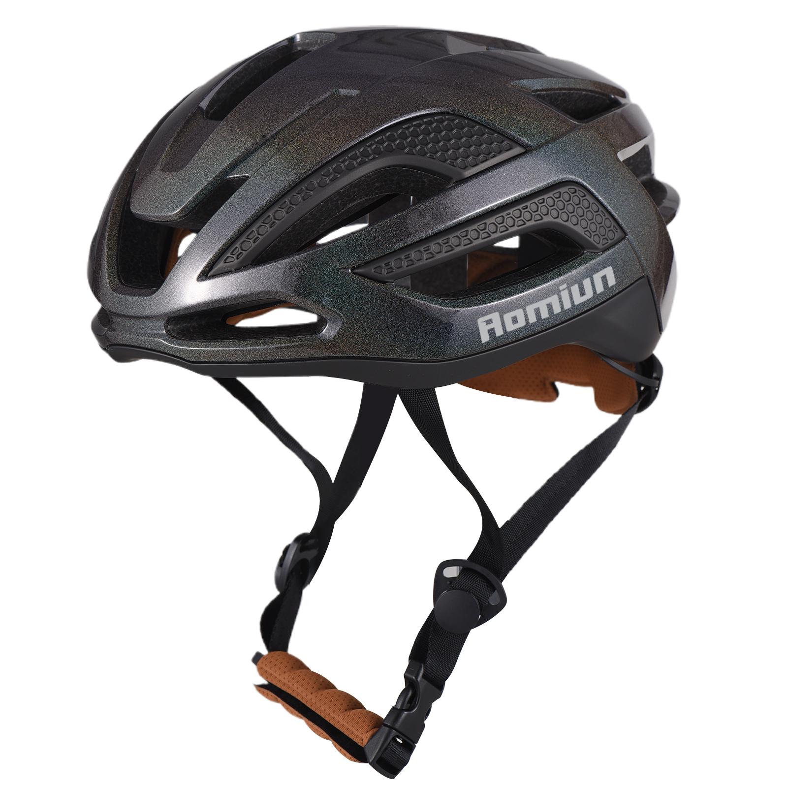 Fahrradhelme für Erwachsene, Helme für Elektroroller, aerodynamischer Schutzhelm mit verstellbarer Innenausstattung L schwarz