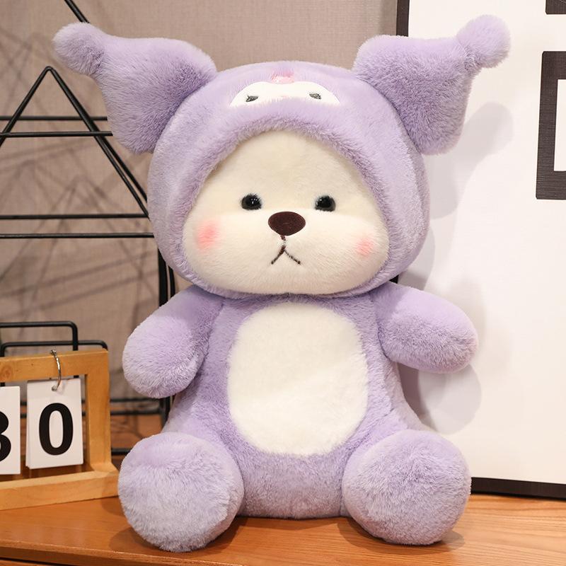 Verwandle dich in eine Stitch-Puppe, niedliche weiche niedliche Bärenpuppe, Plüschtier, Stitch-Kindergeschenk, Teddybär 40cm(0.6kg)