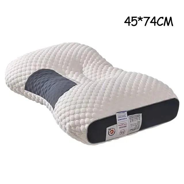 Orthopädisches 3D-Nackenkissen, hilft beim Schlafen, schützt das Nackenkissen, SPA-Massagekissen für den Haushalt zum Schlafen, hohe elastische Porosität, waschbare Kissen 750g
