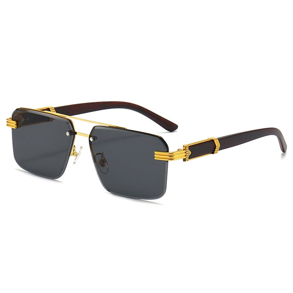 Quadratische randlose Sonnenbrille für Männer, Retro, UV400, Vintage, rahmenlose Sonnenbrille, Farbverlauf-Sonnenbrille für Frauen C5