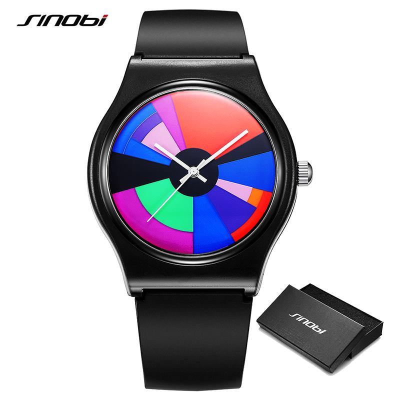 SINOBI Original Design Herrenuhren Beste Geschenke Uhr Farbenfroher Lebensstil Herren Sport Quarz Armbanduhren Top Mode Herrenuhr schwarz