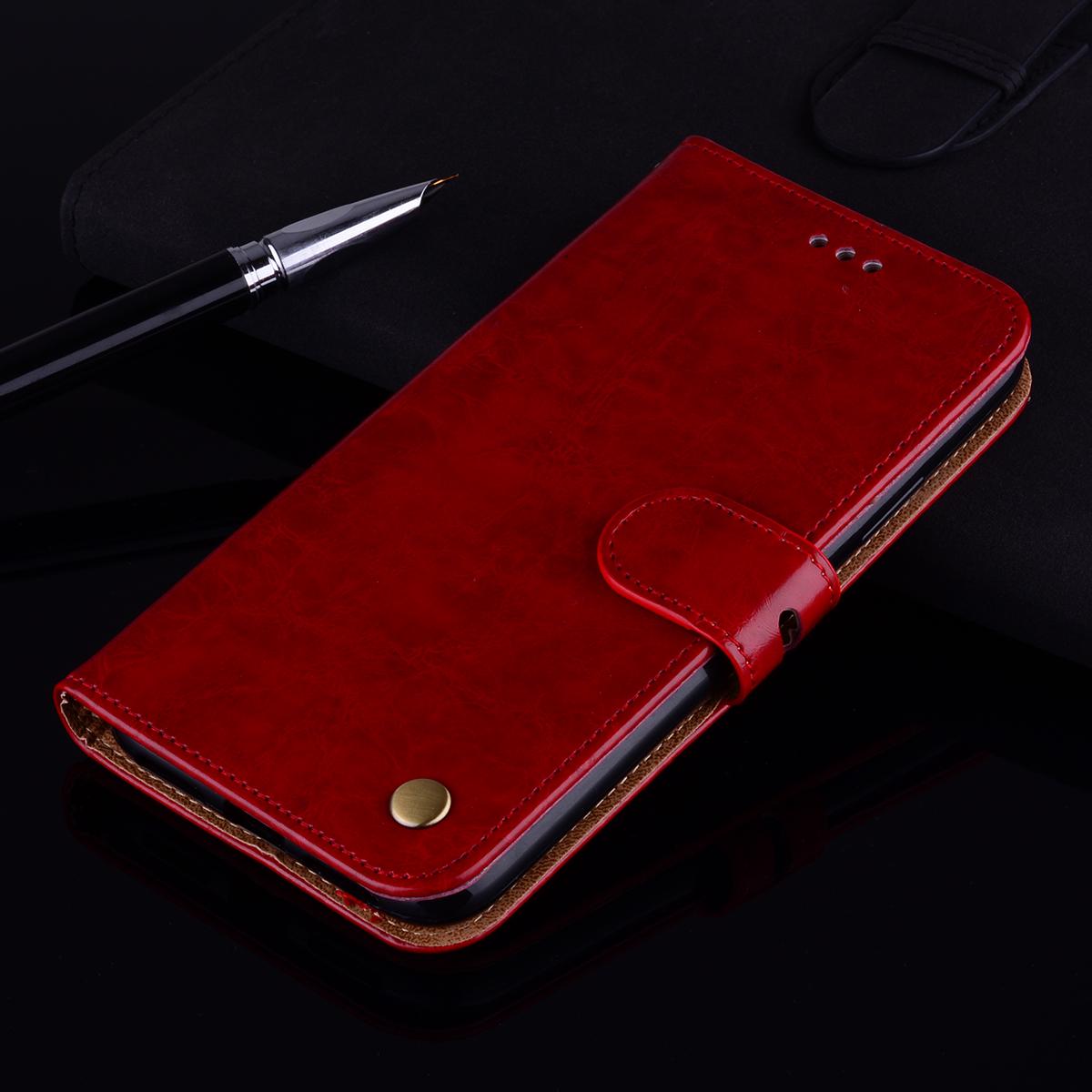 Vintage Geldbörse Lederhülle Für Huawei Y5 Y6 P Smart Plus 2019 Z Honor 400 200 100 Pro X5 X5C X6B X7D X8C X9D 20S 30S 10i 10 Lite 20 7A 8A 8C Hülle Huawei Mate20 Lite rot