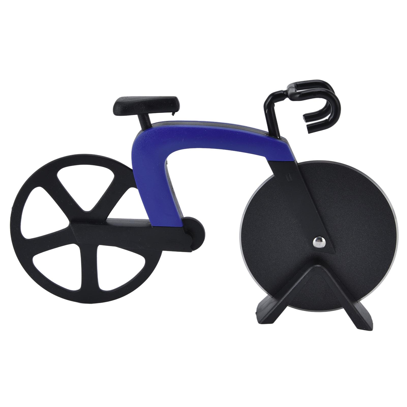 Fahrrad Pizza Schneider Rad Edelstahl Fahrradform Pizza Messer Küche Pizza Schneidwerkzeug Blau blau