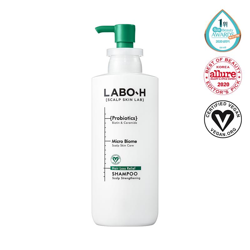 [LABO-H] Probiotika-Kopfhautpflege, Kopfhautpflege bei Haarausfall, Glättung/Empfindliche Derma/Kopfhautkühlung und Talgfreiheit, 400 ml Shampoo Straightening 400ml