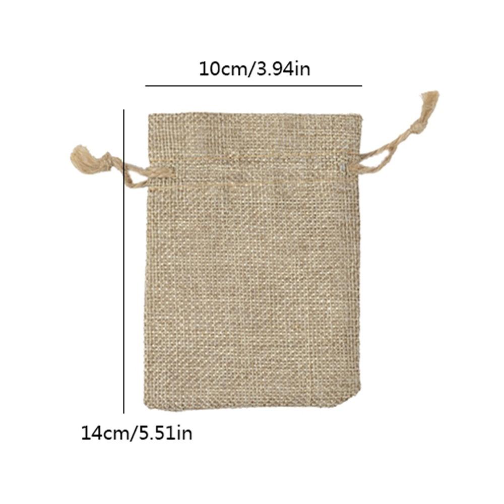 10Pcs Große Kapazität Lagerung Taschen Staub-proof Schmuck Beutel Neue Sackleinen Geschenk Taschen 10x14cm