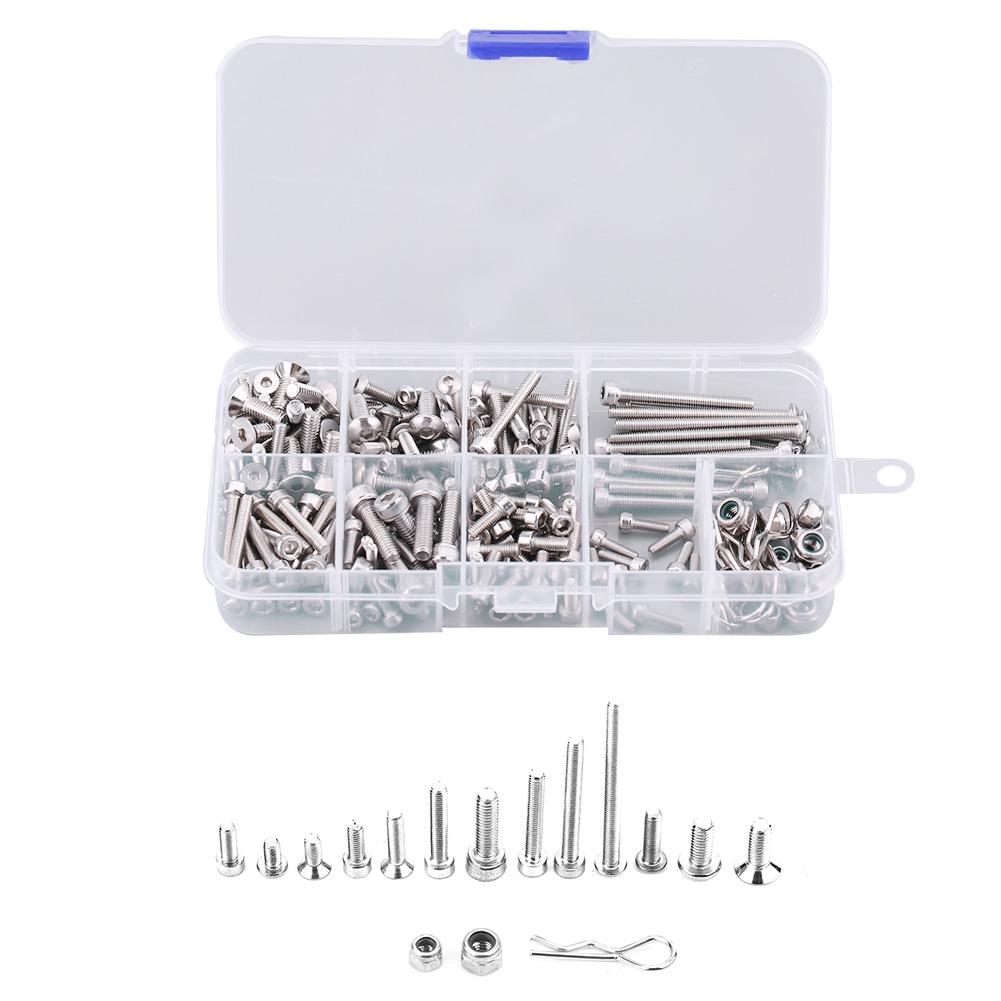 RC Schrauben Metall Edelstahl Schrauben Set für Traxxas Slash 4x4 Short Truck Autoteile
