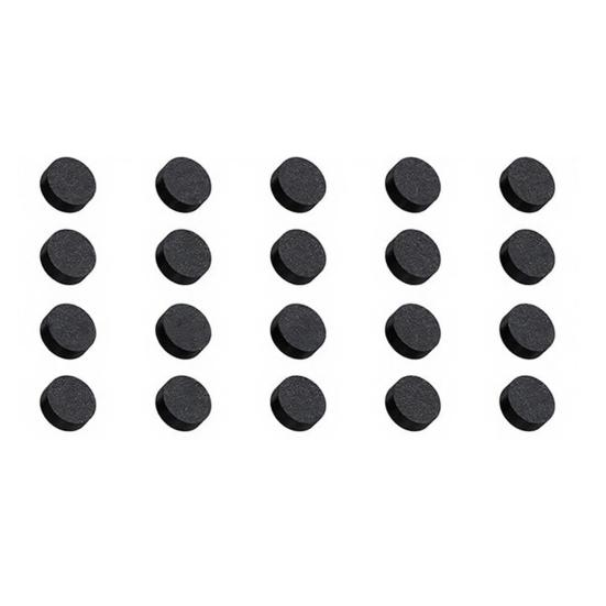 12 Stück Abdunkelungsaufkleber für Smart Glasses Wiederverwendbar Sanfter Klebstoff LED-Anzeigeabdeckungen Mattschwarz Sichtschutzaufkleber Smart Glasses Zubehör 1 Set black