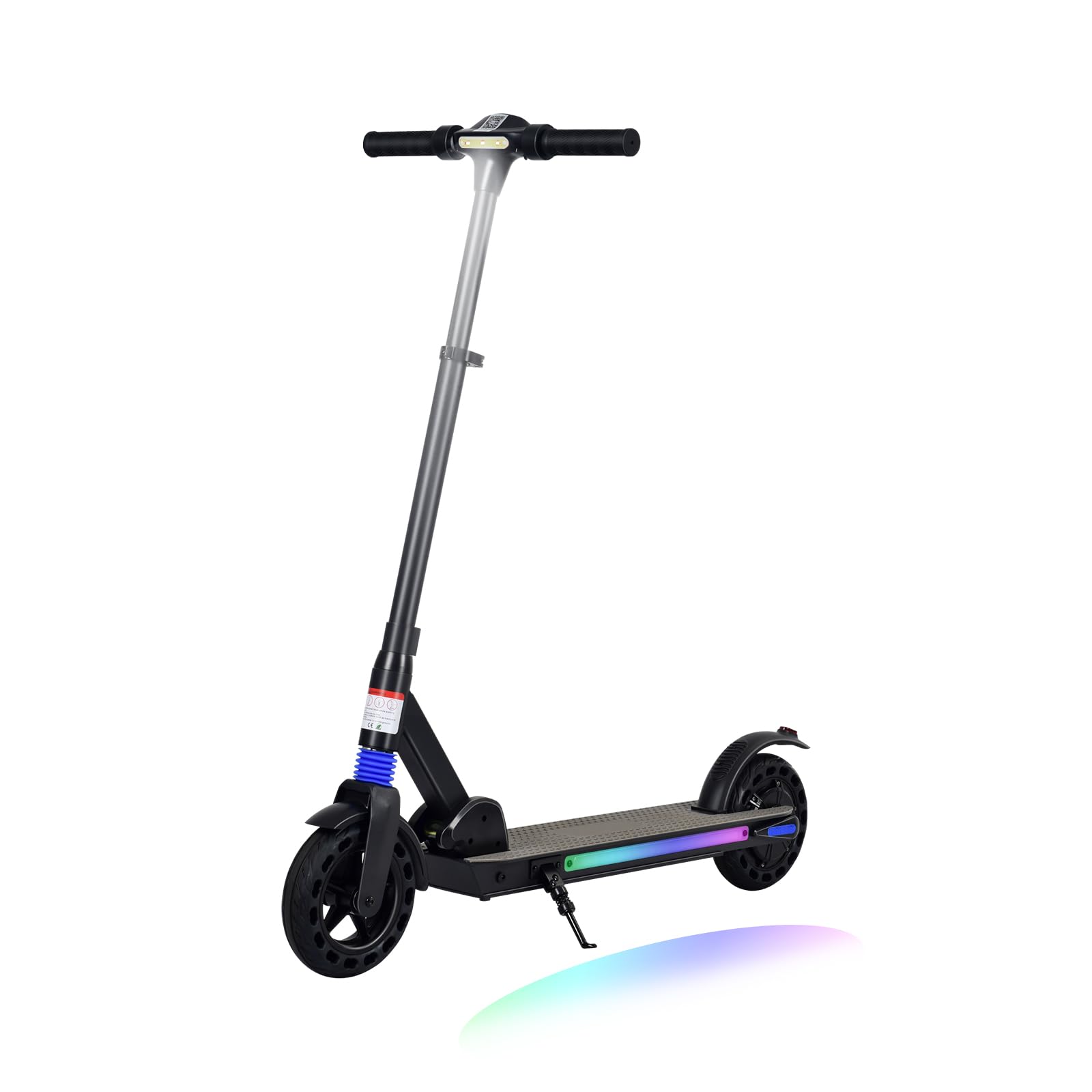 Elektroroller mit LED-Display, 8 Zoll Faltbarer E-Scooter für Kinder & Jugendliche im Alter von 8-16 Jahren, 250W Motor, Max. Geschwindigkeit 25 km/h, Höhenverstellbar schwarz