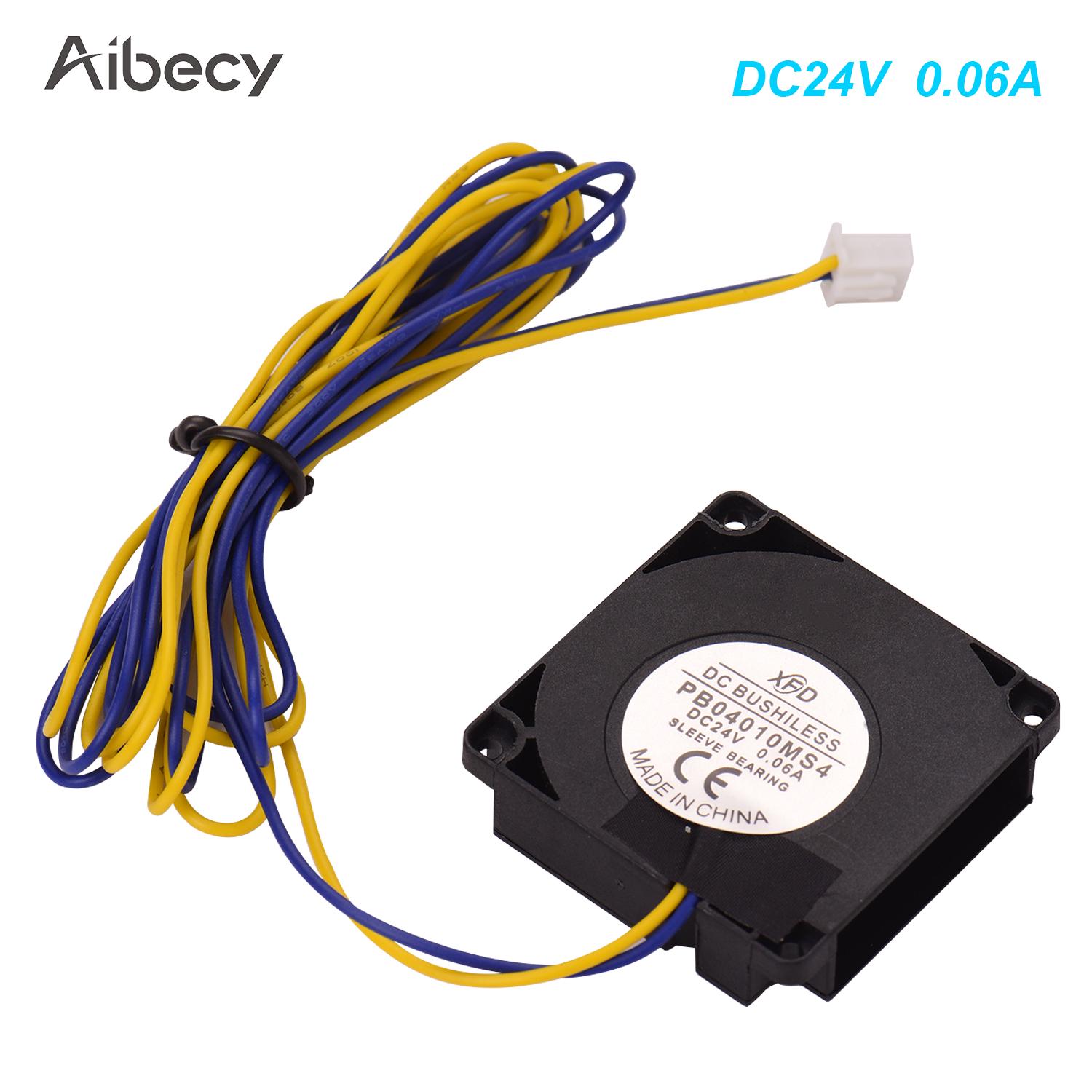 Aibecy 4010 Ventilator, Ventilator, 40 x 40 x 10 mm, 12 V, extrudiert 24V schwarz