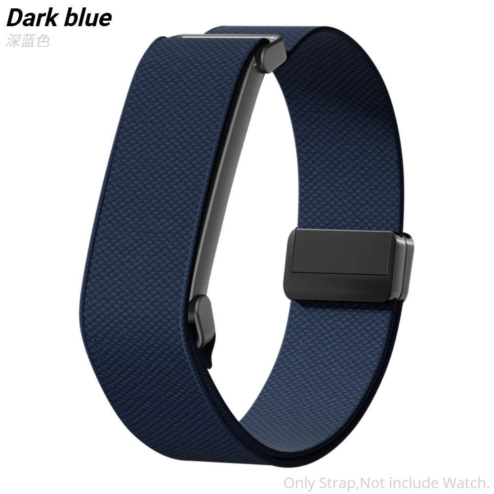 Sport-Nylon-Geflochtenes Uhrenarmband für Google Fitbit Air Loop Armband Atmungsaktives Band Armband für Fitbit Air Fitness-Tracker Magnetisches Band For Google Fitbit Air blau
