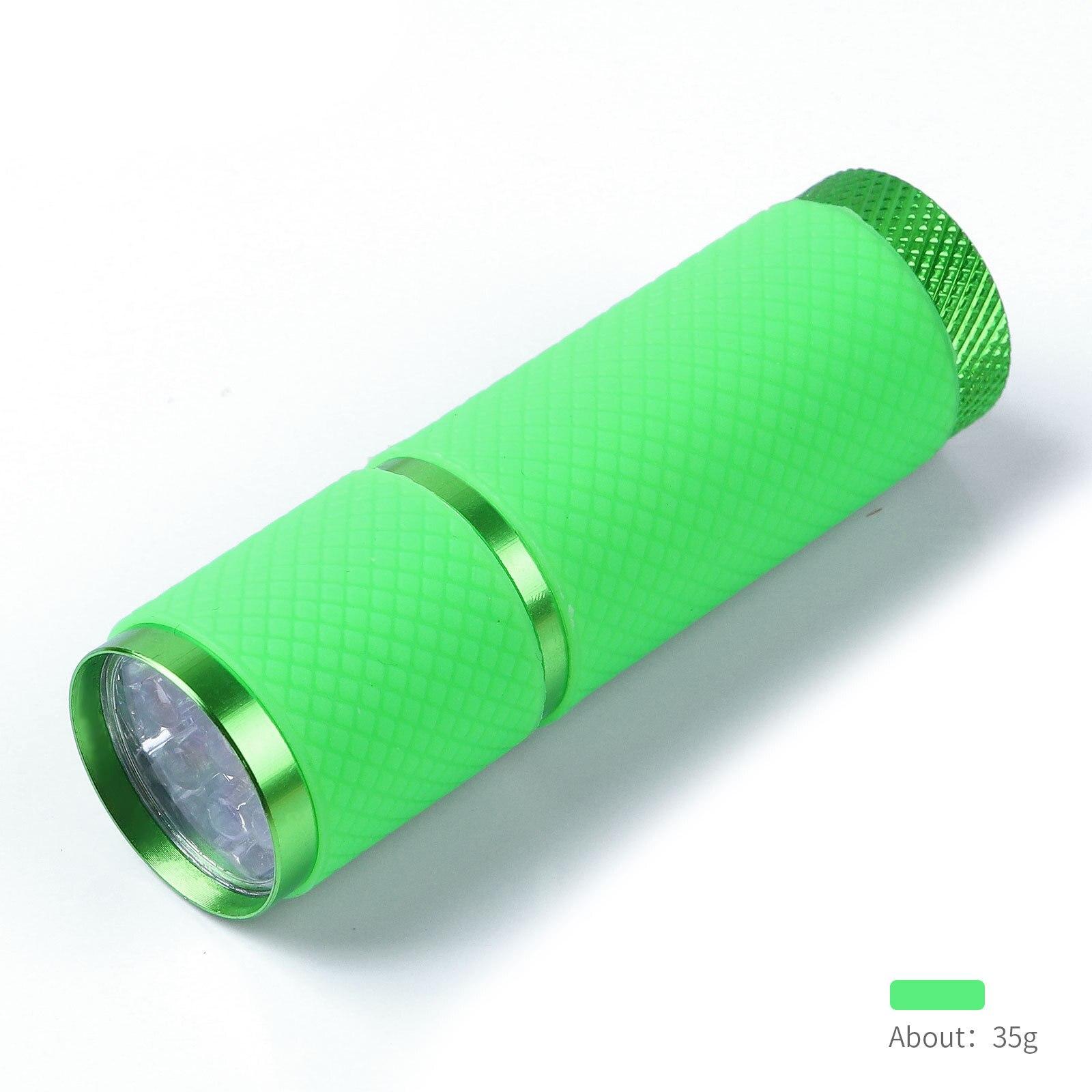 Tragbarer Mini-UV-LED-Licht-Nageltrockner mit 9 LEDs für Gelnägel, Maniküre-Werkzeug grün