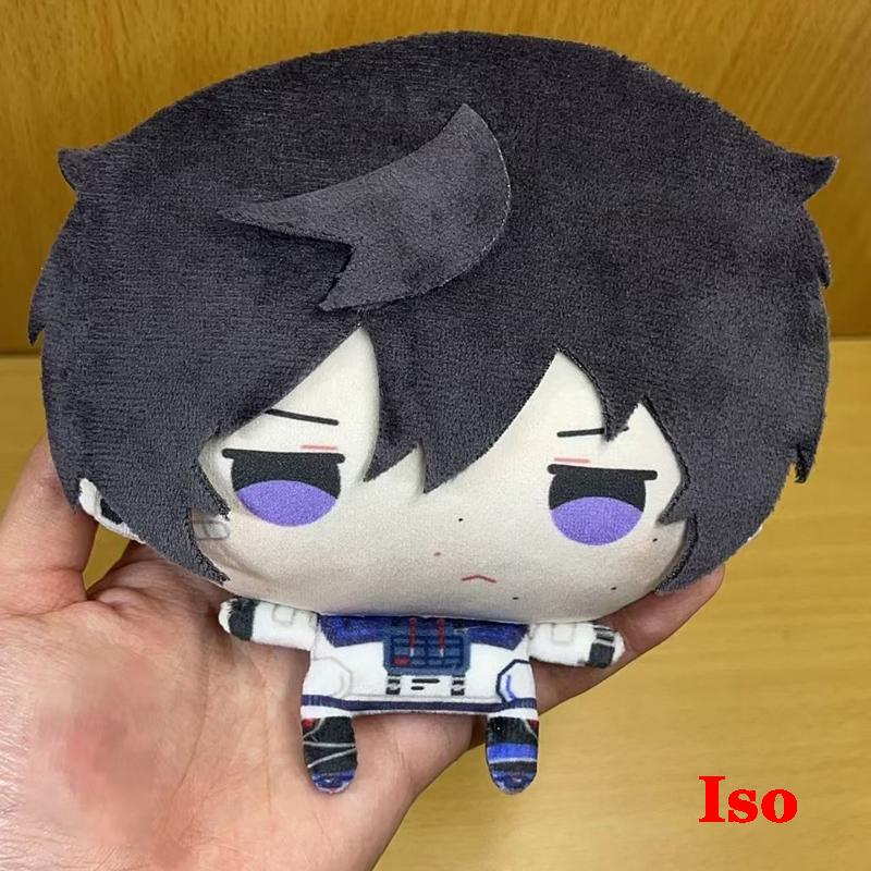 Süßes 10cm Stofftier Flacher Körper Großer Kopf Stil Anime Spiel Valorant Charakter Clove / Yoru Und Iso Plüschtiere Schlüsselanhänger Plüschtier Puppe About 10cm