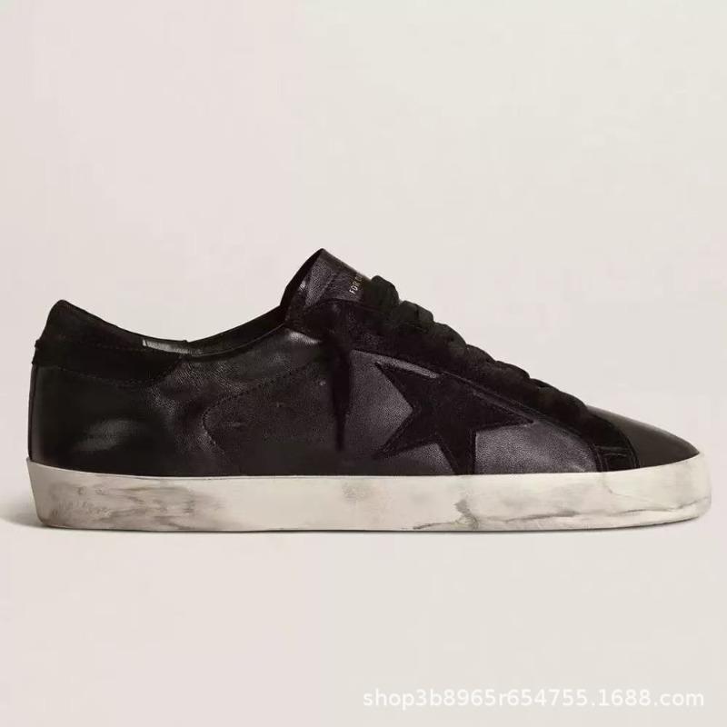 Stern kleine schmutzige Schuhe Damen klassisch vielseitig Paar Board-Schuhe Innenhöhe erhöhen schmutziges Rindsleder weiße Schuhe 43