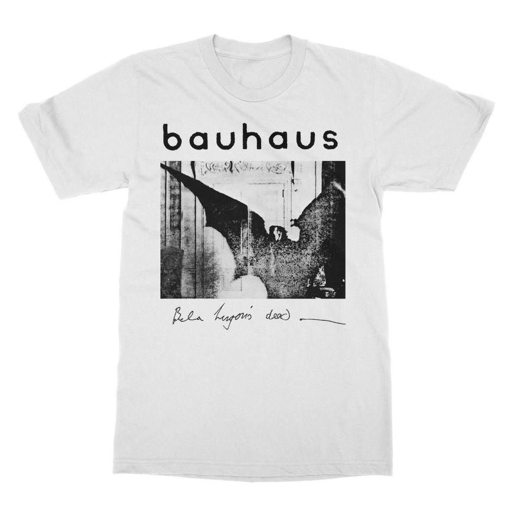 Bauhaus Bela Lugosi Dead T-Shirt Kurzarm Baumwolle Weiß Herren Unisex T-Shirt L