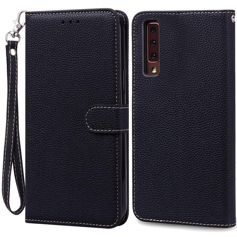 Für Samsung Galaxy A7 2018 Hülle Galaxy A 7 2018 Hülle Luxus Leder Flip Case Für Samsung Galaxy A7 2018 SM-A750F Handyhüllen Samsung A7 2018 A750