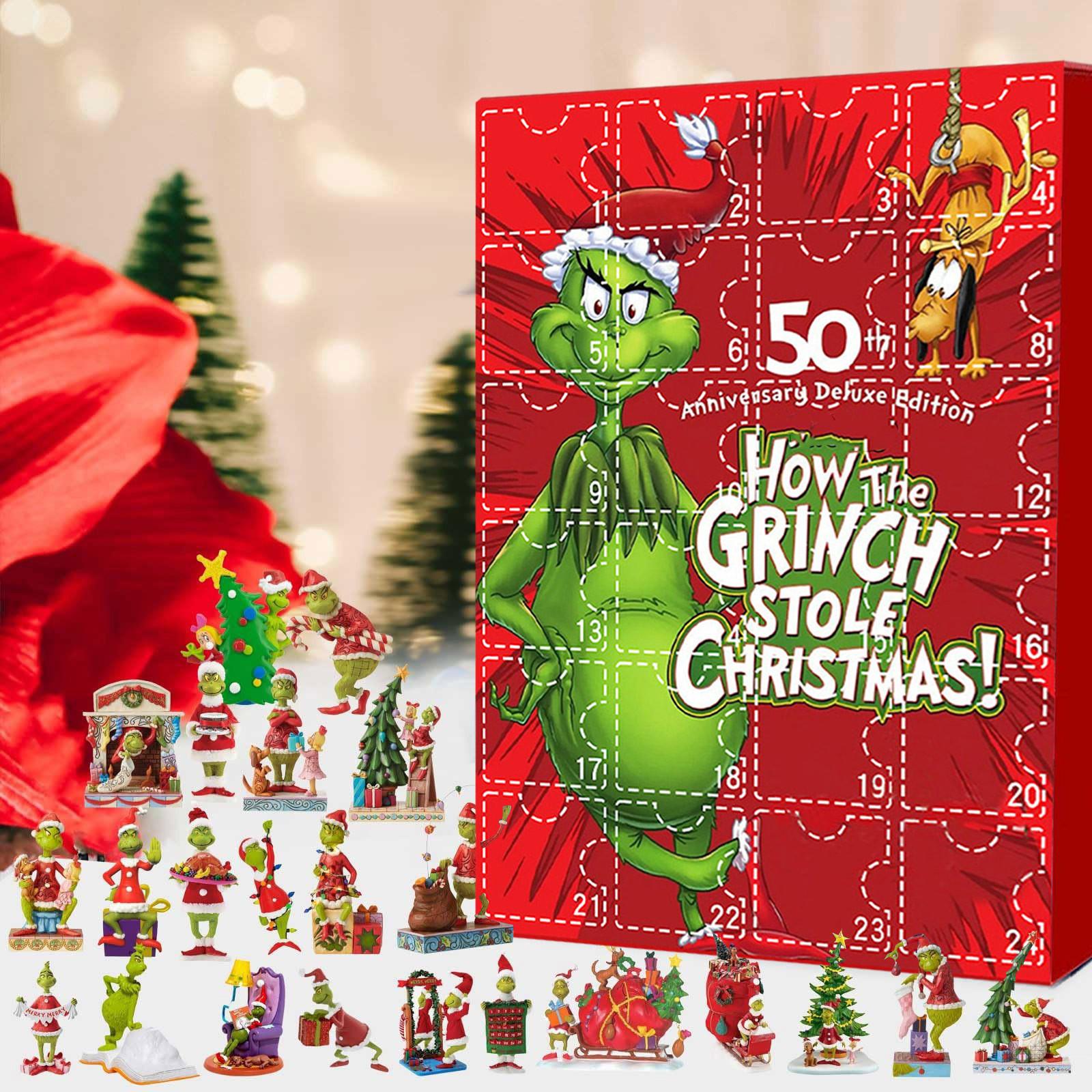 Weihnachts-Adventskalender Countdown-Ohrringe Adventskalender Überraschungsbox Weihnachts-Adventskalender Überraschungsgeschenk One Size