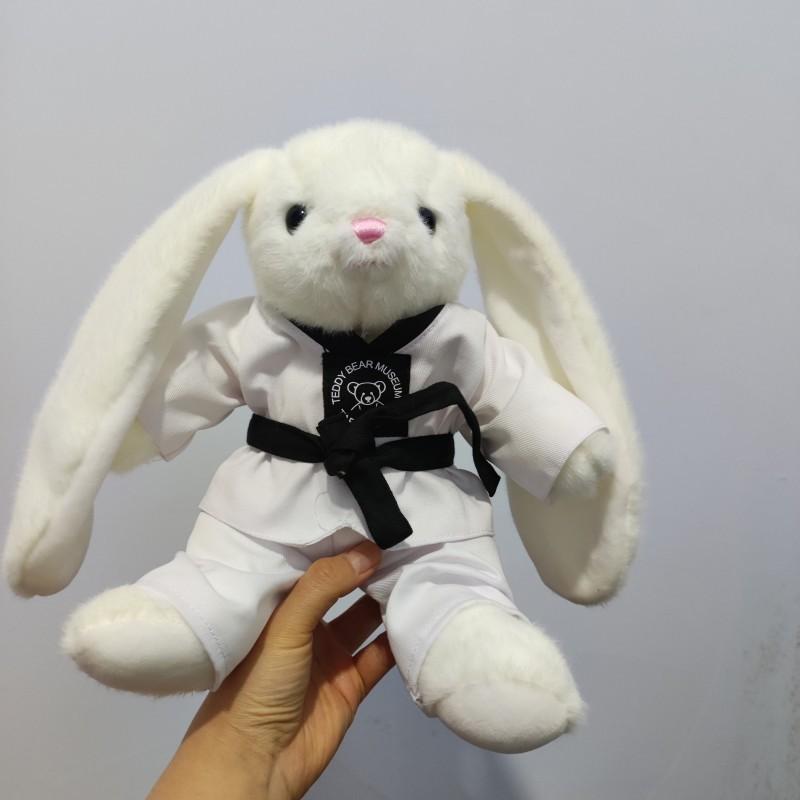 Kreatives Taekwondo Bär Plüschtier Teddybär Puppe Anziehpuppe Greifautomat Puppe Kindergeschenke 25cm