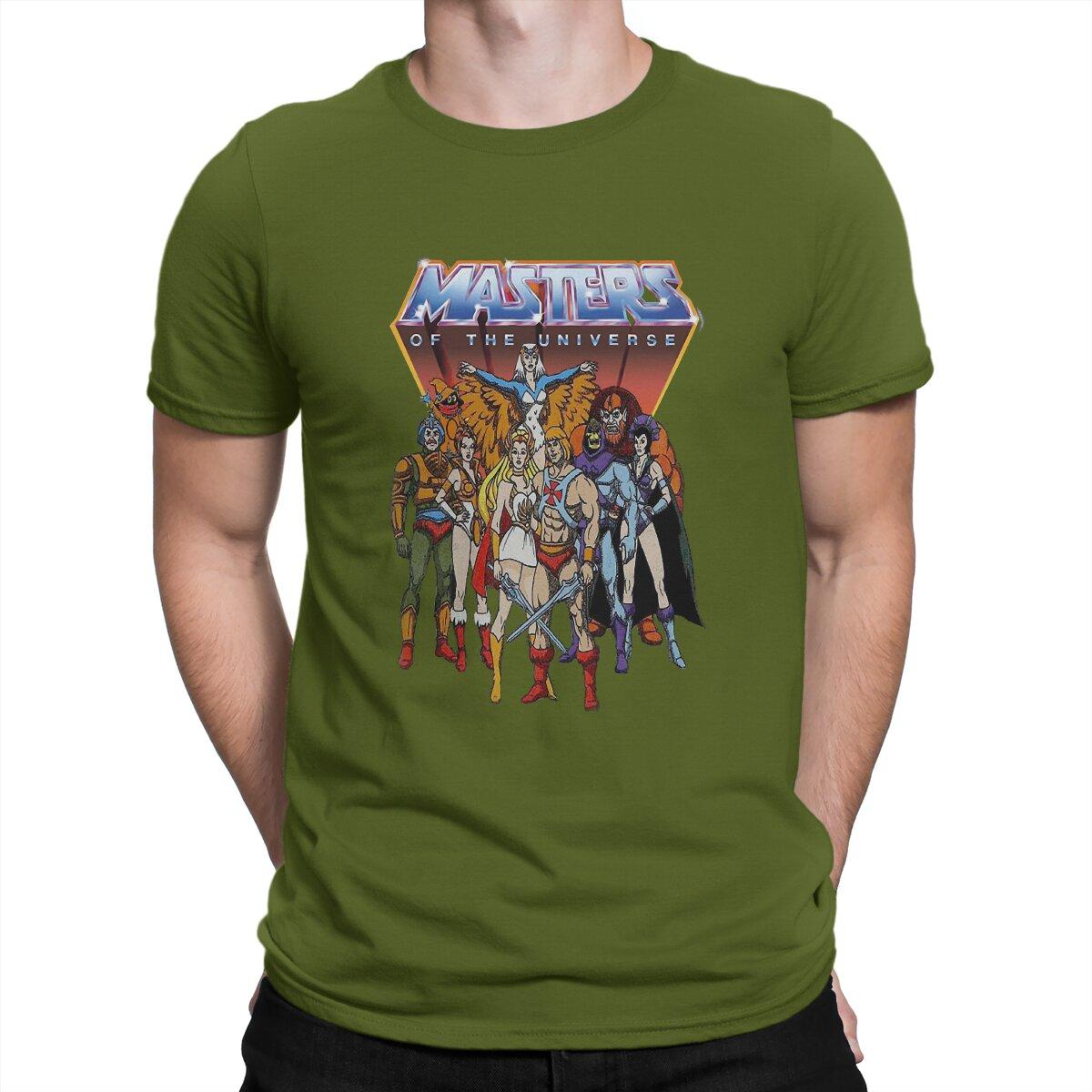 He-Man Special T-Shirt Masters Of The Universe Freizeit T-Shirt Neuestes T-Shirt für Männer Frauen M armee grüne