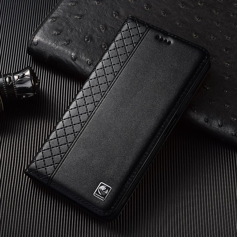 Echte Napa-Lederhülle Für Xiaomi Poco X3 X4 X5 X6 X7 F4 F5 F6 F7 M3 M4 M5 M5S M6 M7 Plus Pro GT Handyhüllen Abdeckungen Poco F7 Ultra&Genuine Leather schwarz