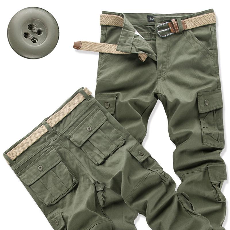 Taktische Hosen für Herren, lässige Cargohose, Outdoor-Sport, Arbeitshose, hochwertige Jogger, Wanderhose, koreanische Jogginghose 40 grün