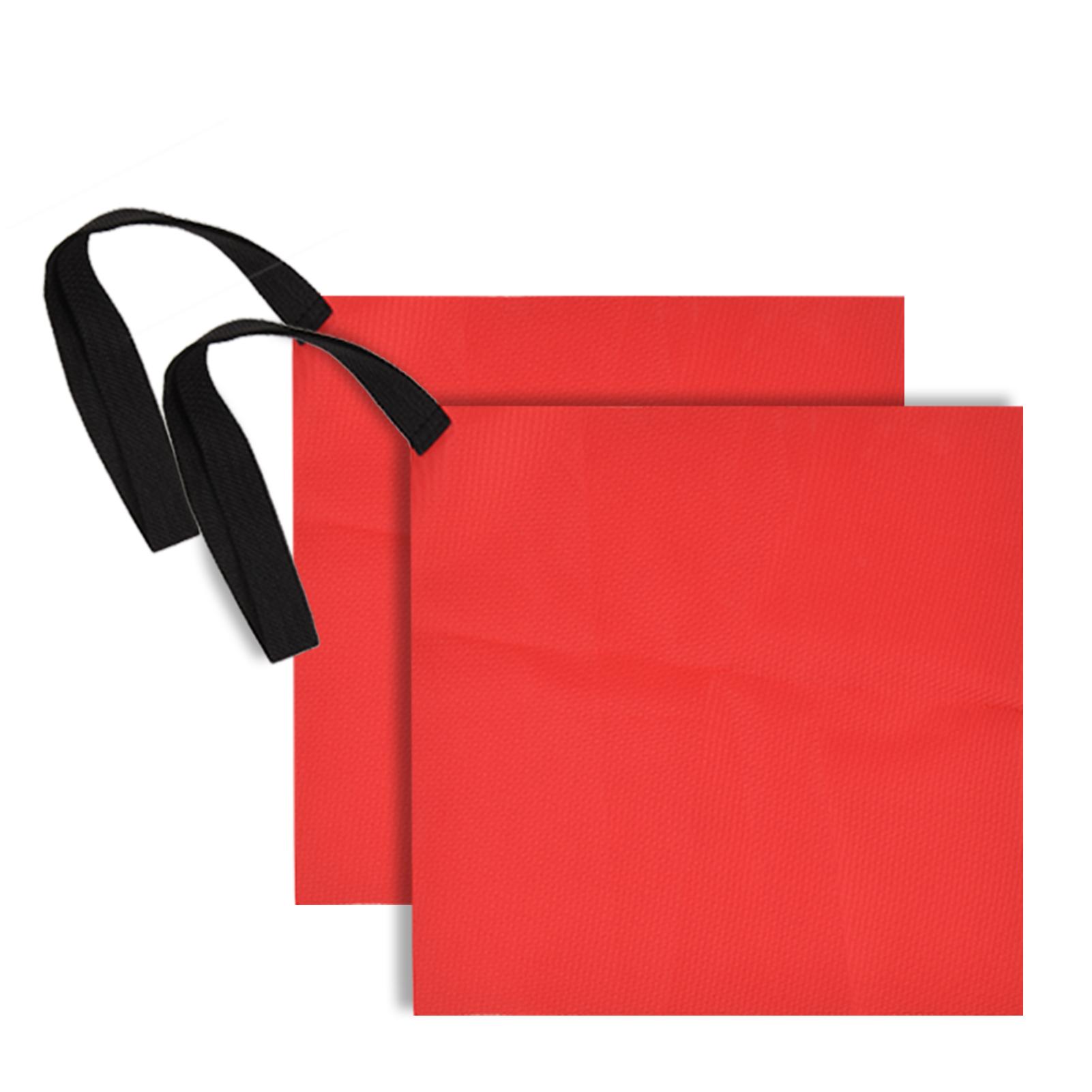 2 Stück Kajak-Abschleppflaggen, rote Sicherheits-Haken-Kajak-Flagge für Boot, Kanu-Anhänger, Sicherheitswarnflagge 2 rot