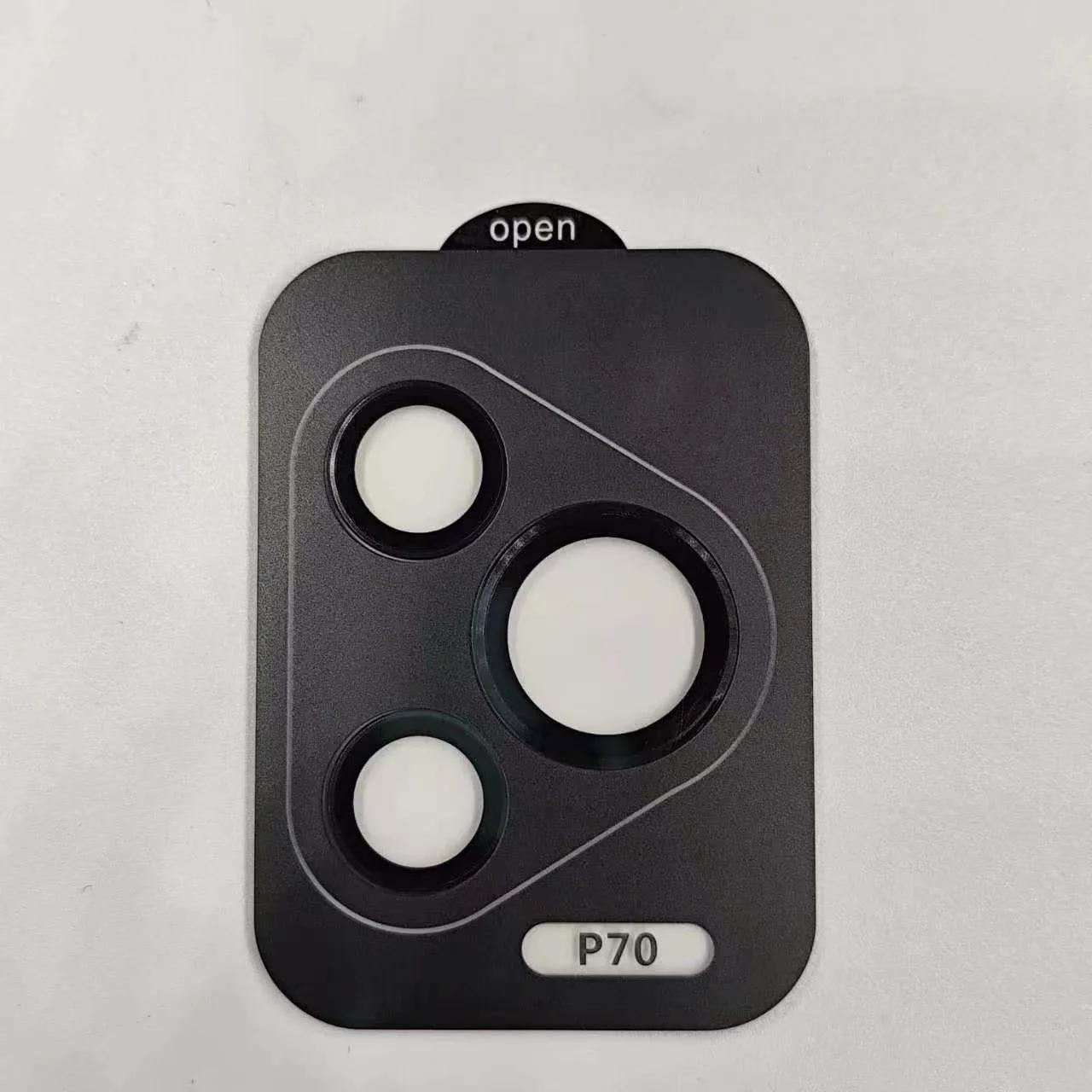 Metall-Kameraschutz für Huawei P70 Pro Pura 70. Aluminium-Objektiv-Displayschutz für Huawei Pura 70 Pro P70. Hintere Objektivabdeckung For Pura 70 schwarz