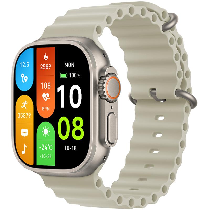 2025 Neue HK10 ULTRA-A AMOLED-Bildschirm Smartwatch Lokales Musikalbum NFC TWS Smartwatch für Männer und Frauen