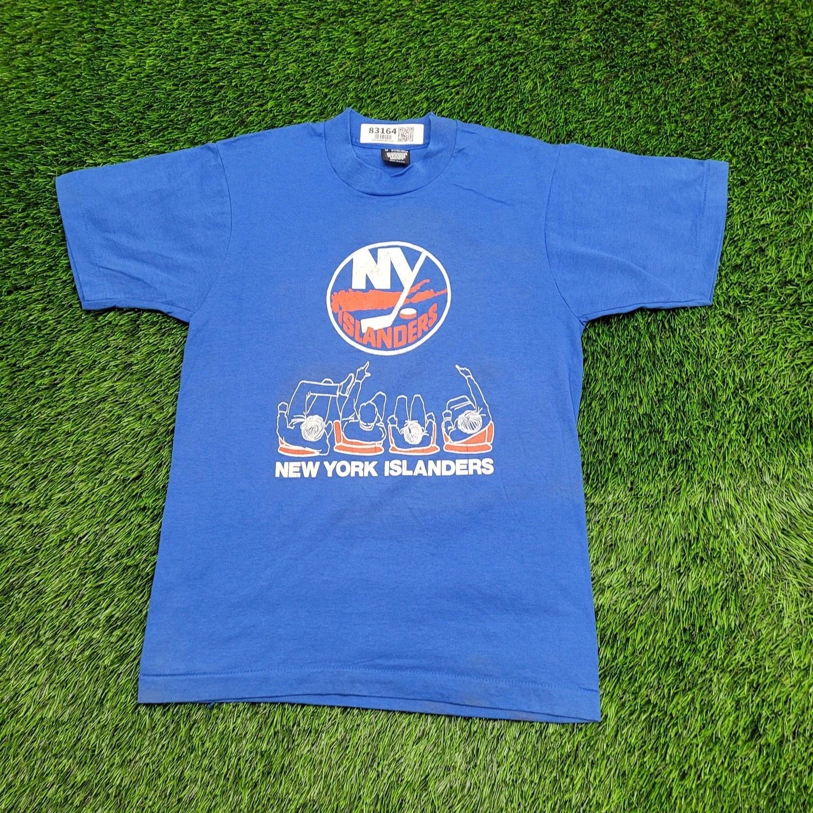 Vintage 80er New-York Islanders Eishockey T-Shirt Klein 18x25 USA 3XL black