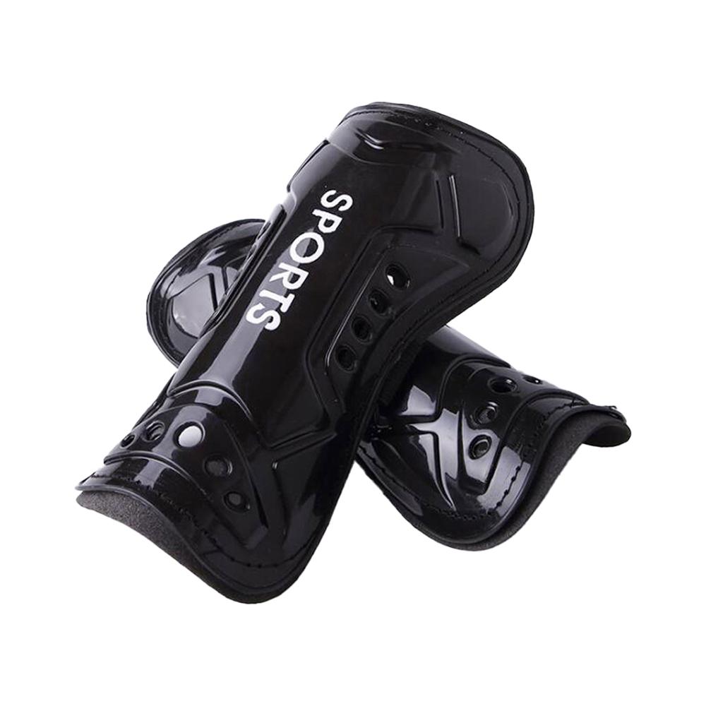 Fußball-Knieschützer für Herren, Konstruktion, Schutzausrüstung, Ant-Kick-Fußballzubehör für Fußball-Teenager 190mm schwarz