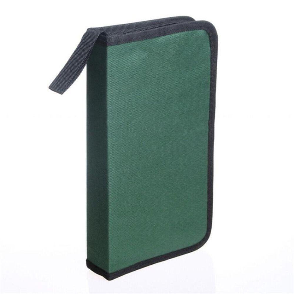 CD-Schutz, CD-Tasche, 80 Hüllen, Disc-DVD-Tragetasche, nützliche CD-DVD-Aufbewahrungstasche, Geschenk für CD-Enthusiasten grün