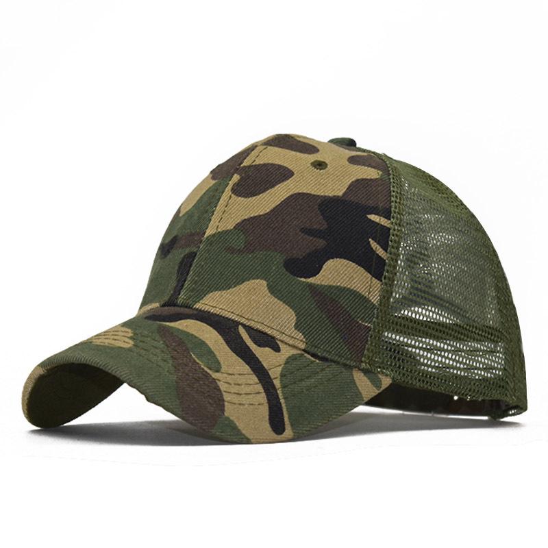 [NORTHWOOD] 8 Stile Camouflage Baseball Caps für Männer Frauen Caps Sommer Mesh Cap Outdoor Papa Hut 55-60 cm grün