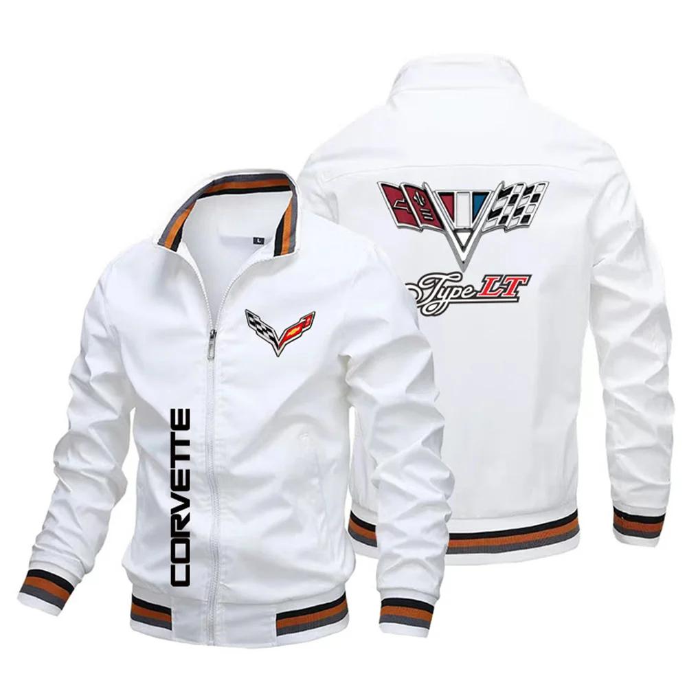 Enganliegende Motorradjacke für Herren mit Logo, hochwertige Marken-Fahrradbekleidung M weiß
