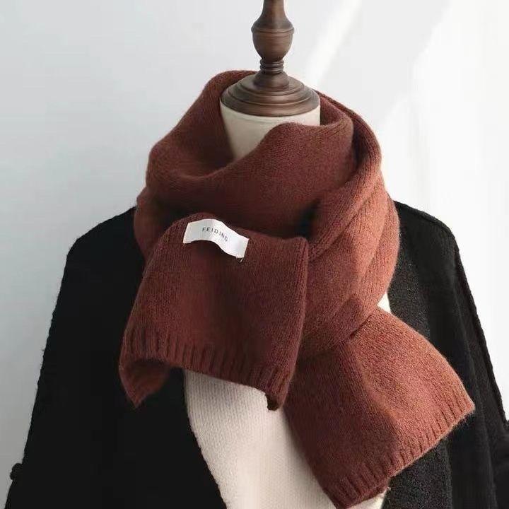 Mode Kaschmir Schal Frauen Winter Schals Und Tücher Hijab Decke Damen Dickes Halstuch Bufanda Pashmina Lange Echarpe kaffeebraun