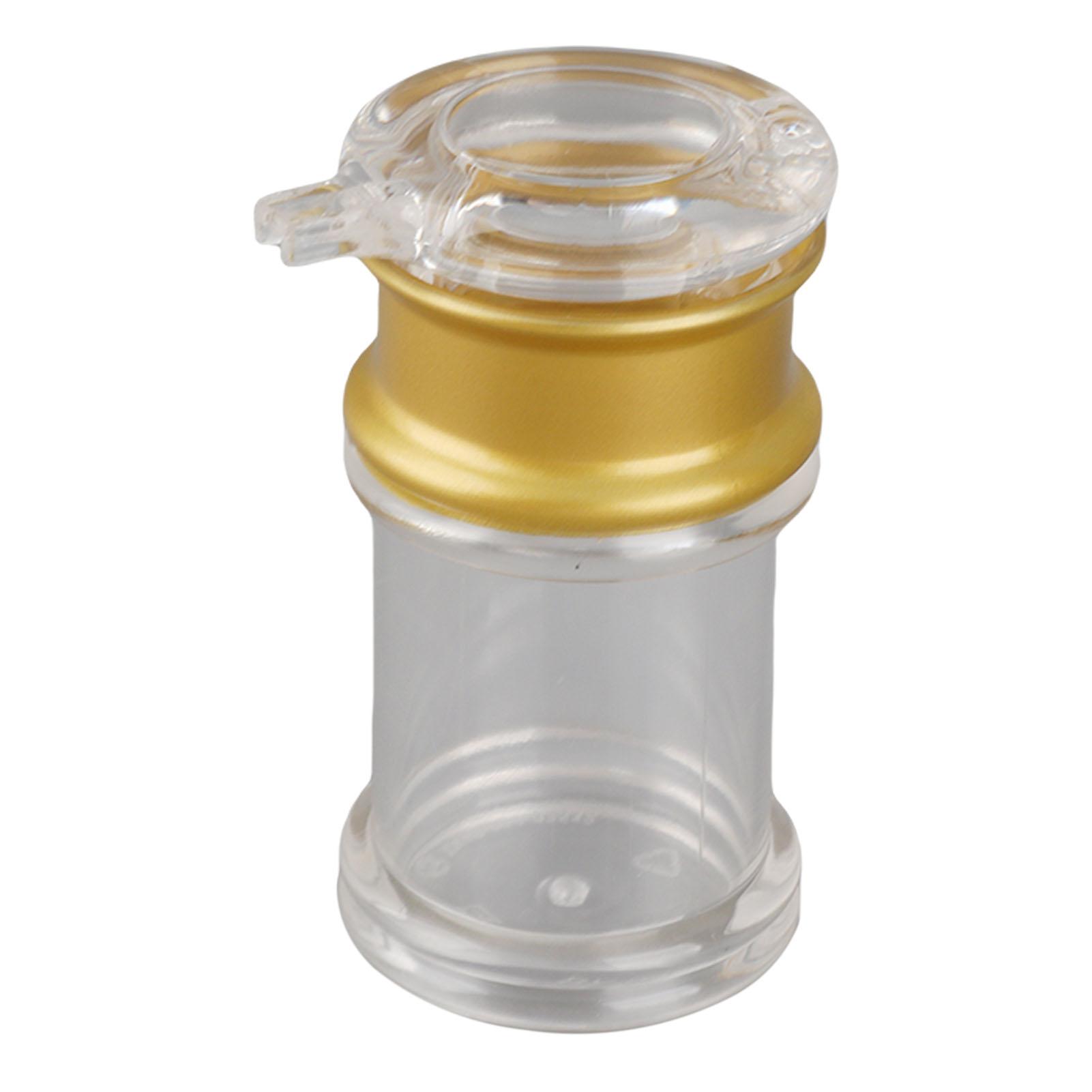 Acryl Transparent und Gold Öl Flasche Flüssigkeit Gewürz Topf Sojasauce Essig Topf Küche (S)