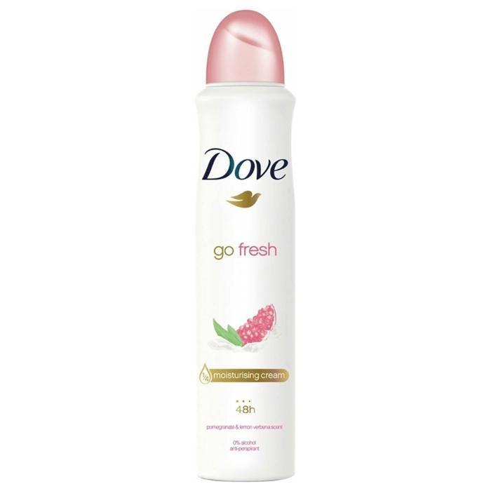 Deodorant - Dove - Go Fresh - Granatapfel und Zitrone - 250ml - Ohne Alkohol