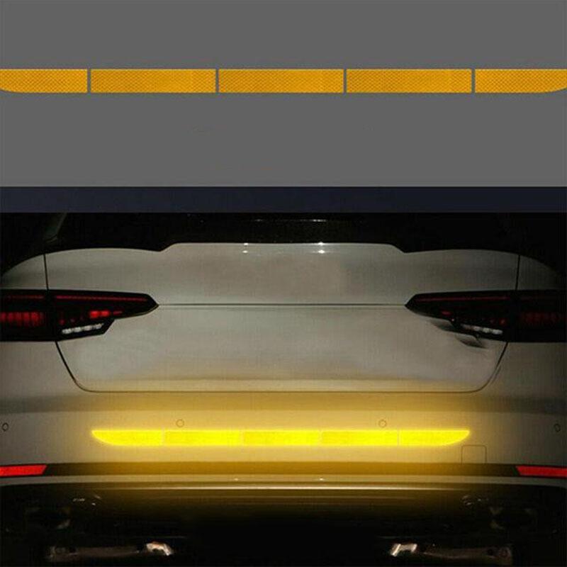 1PC Sicherheit Auto Körper Kofferraum Auto Reflektor Aufkleber Zubehör Auto gold