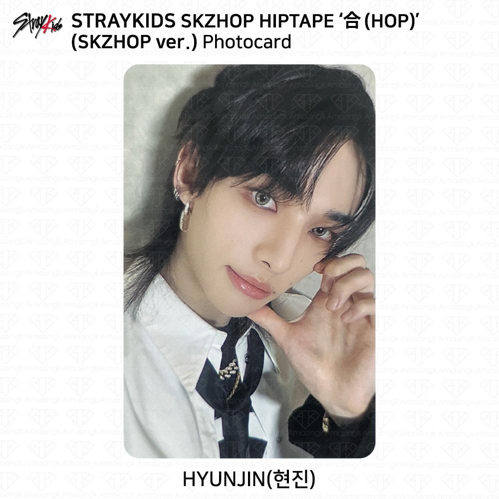 Stray Kids SKZHOP HIPTAPE HOP Akkordeon Offizielle Fotokarteneinheit Monochrom Hyunjin - Skzhop ver