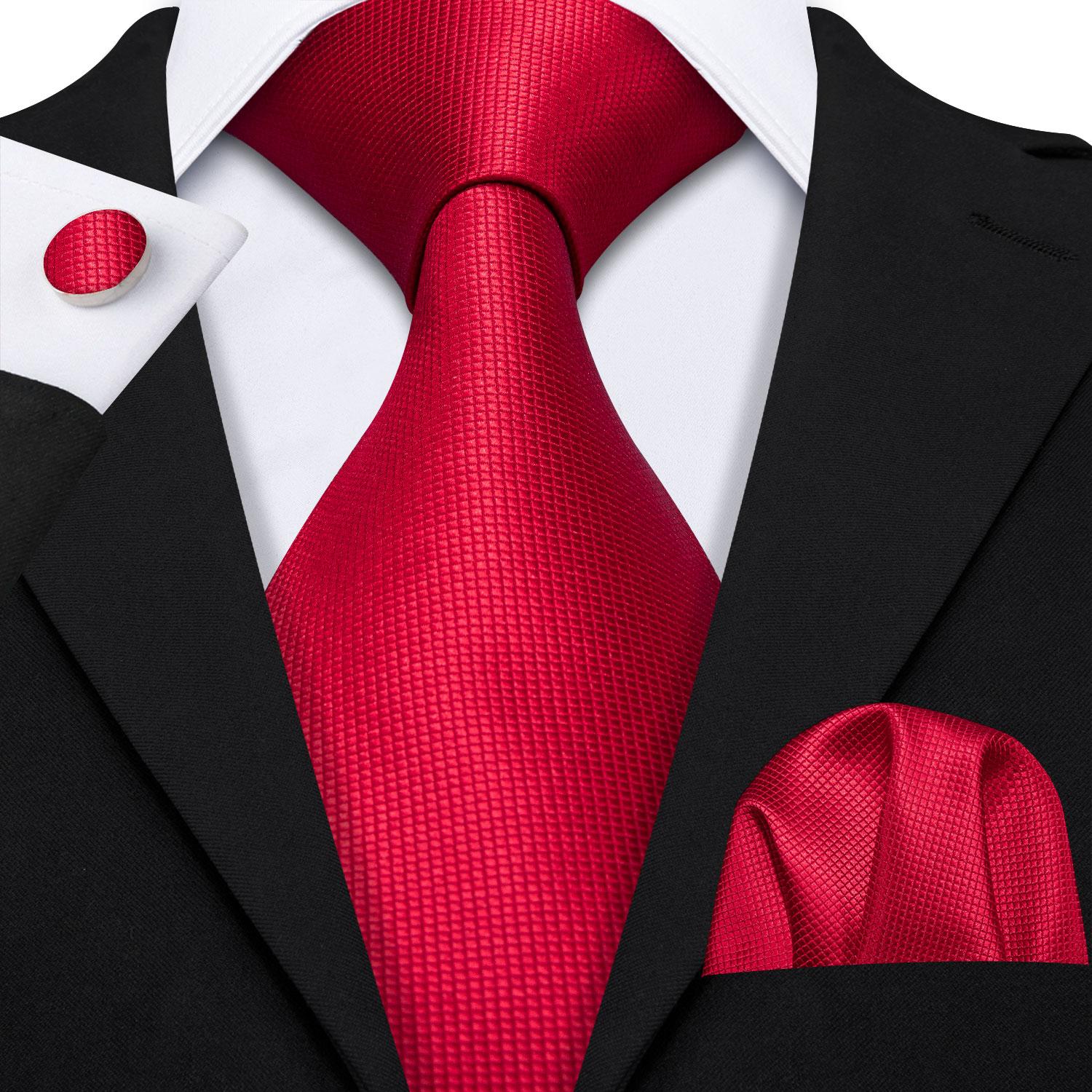 Hi-Tie Herren-Krawatte aus Seide, graue Krawatte, Einstecktuch, Manschettenknöpfe, Set für geschäftliche Hochzeit N-0206